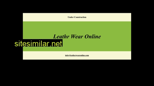 leatherwearonline.com alternative sites