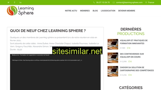 Learning-sphere similar sites