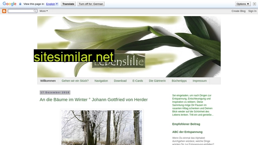 lebenslilie.blogspot.com alternative sites