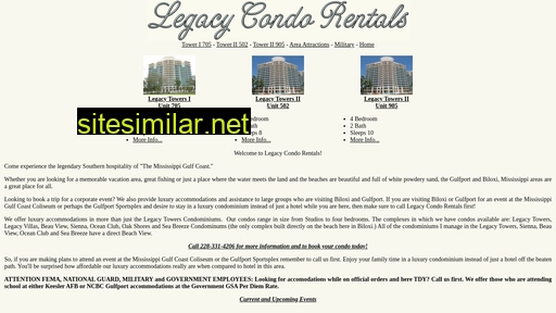 legacycondorentals.com alternative sites