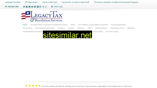 legacytaxresolutionservices.com alternative sites