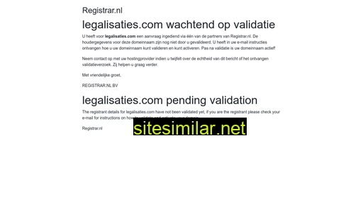Legalisaties similar sites