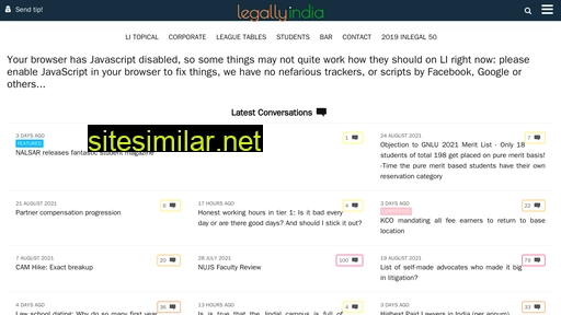 legallyindia.com alternative sites