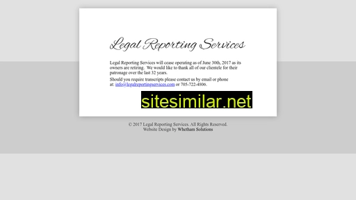 legalreportingservices.com alternative sites