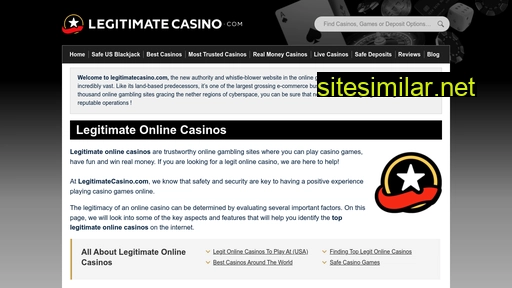 legitimatecasino.com alternative sites