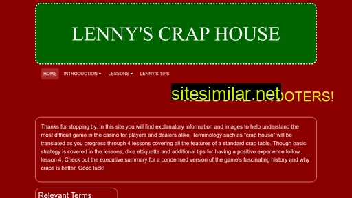 Lennyscraphouse similar sites