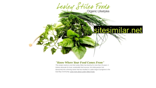 lesleystilesfoods.com alternative sites