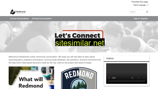 letsconnectredmond.com alternative sites