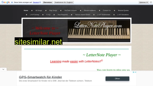 letternoteplayer.com alternative sites