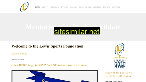 lewissportsfoundation.com alternative sites