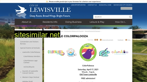 lewisvillecolorpalooza.com alternative sites