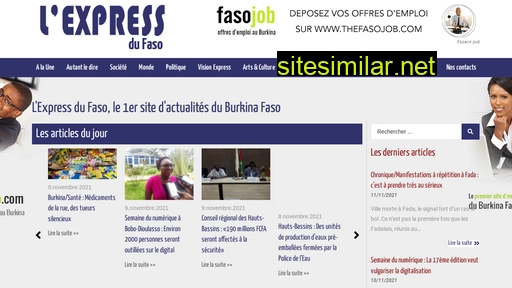 lexpressdufaso-bf.com alternative sites