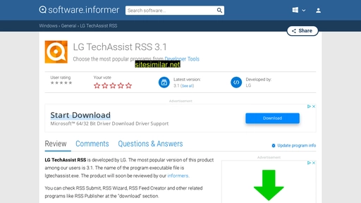 lg-techassist-rss.software.informer.com alternative sites