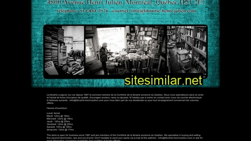 librairie-henri-julien.com alternative sites