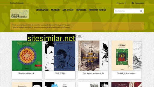 librairie-arthur-rimbaud.com alternative sites