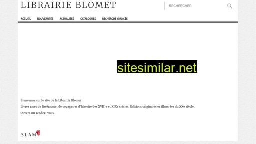 librairieblomet.com alternative sites
