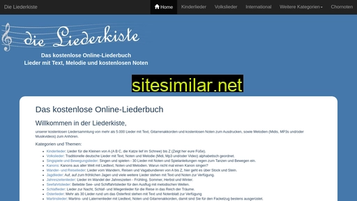 liederkiste.com alternative sites