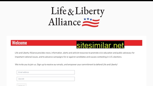 lifeandlibertyalliance.com alternative sites