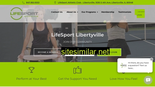 lifesportlibertyville.com alternative sites