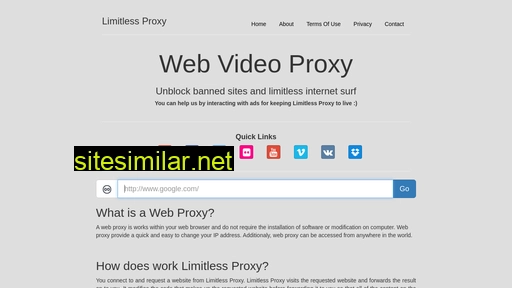 limitlessproxy.com alternative sites