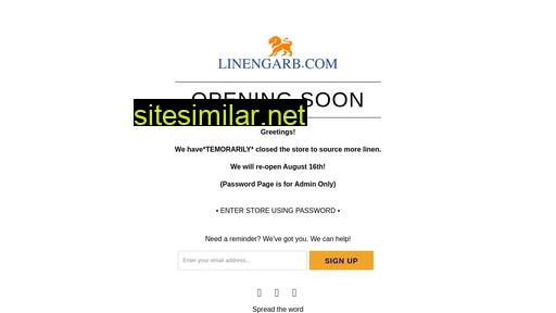 linengarb.com alternative sites