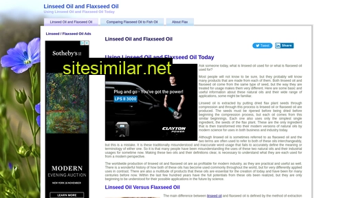 linseedflaxseedoil.com alternative sites
