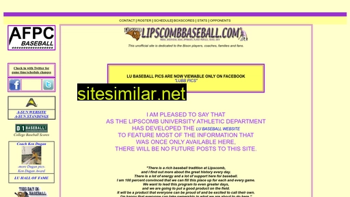 Lipscombbaseball similar sites