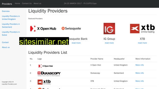 Liquidity-providers similar sites
