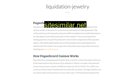 liquidation-jewelry.com alternative sites