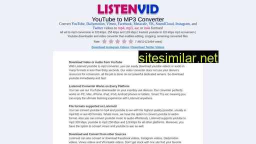 listenvid.com alternative sites