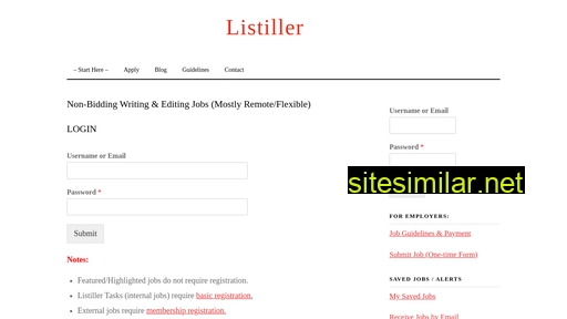 Listiller similar sites