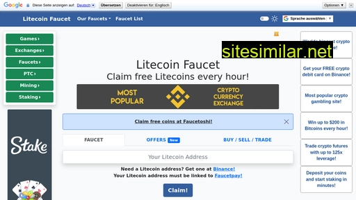 litecoin-faucet.com alternative sites