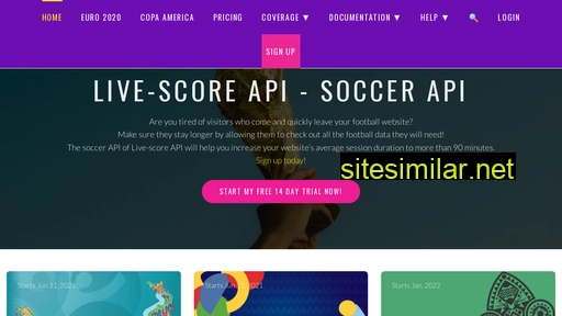 Live-score-api similar sites