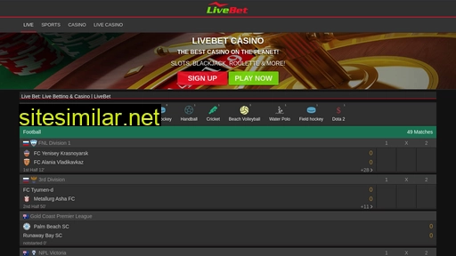 livebet.com alternative sites