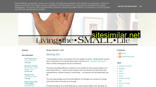 livingthesmalllife.blogspot.com alternative sites