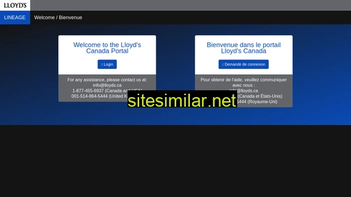 Lloydscanada similar sites
