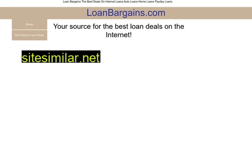 Loanbargains similar sites