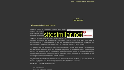 Locksmith33126 similar sites