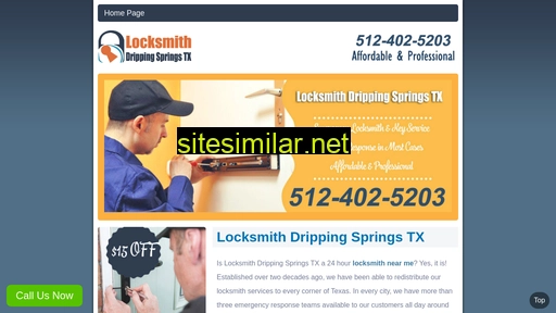 locksmithdrippingspringstx.com alternative sites