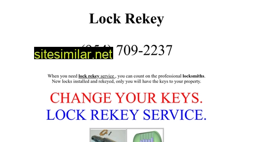 Lockrekeyservice similar sites