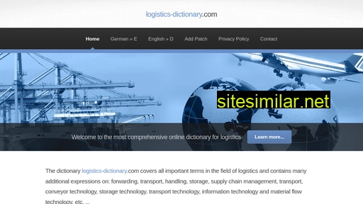 Logistics-dictionary similar sites