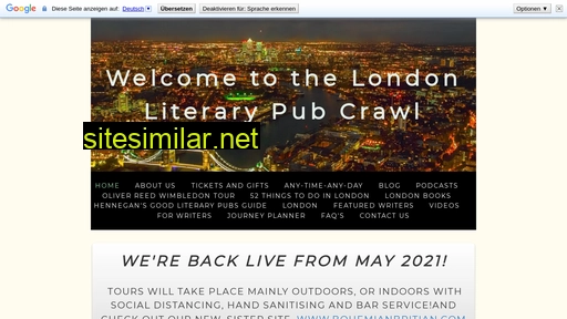 Londonliterarypubcrawl similar sites
