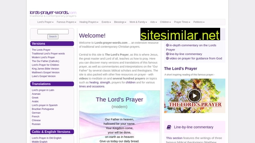 lords-prayer-words.com alternative sites