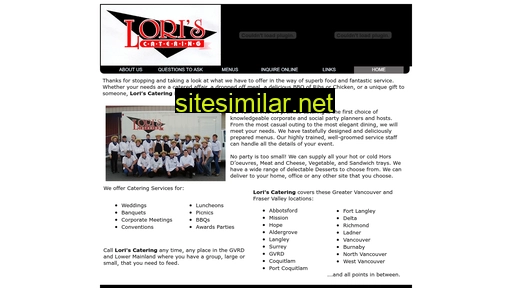 loriscatering.com alternative sites