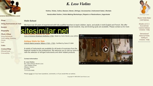 Losoviolins similar sites