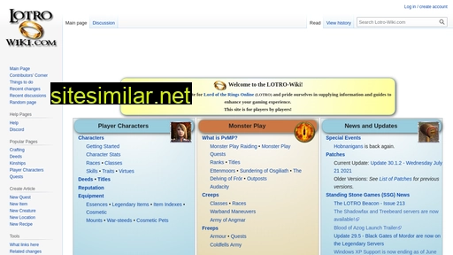 lotro-wiki.com alternative sites