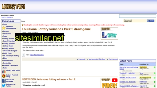 lotterypost.com alternative sites