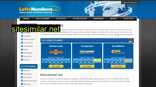 Lottonumbers similar sites