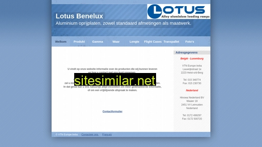 lotusbenelux.com alternative sites