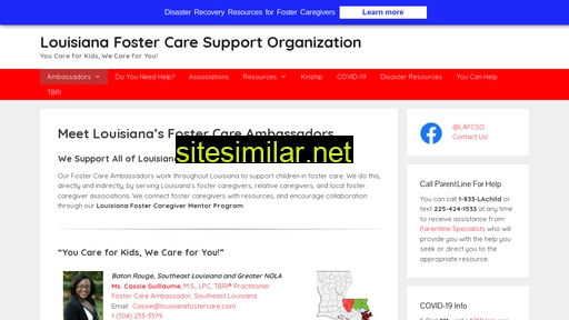 Louisianafostercare similar sites